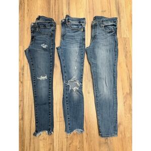 GAP Denim Bundle 3 Jeans Size 26 Petite Skinny Jegging Favorite Jean Lot